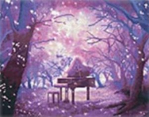 아일러브페인팅 보석십자수-숲속의 피아노40x50cm