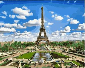 명화그리기-구름속 에펠탑 40×50cm