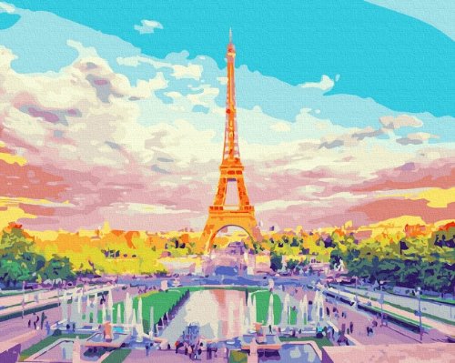 명화그리기 에펠탑 광장 40x50cm