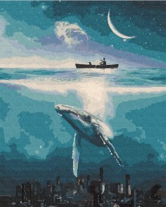 명화그리기 고래와 바다 40x50cm