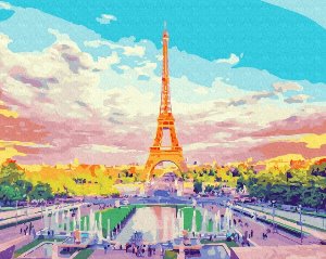 명화그리기 에펠탑 광장 40x50cm